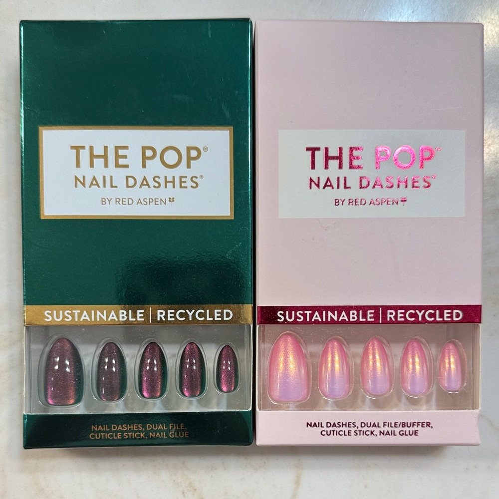 Red Aspen Nail Dashes Set